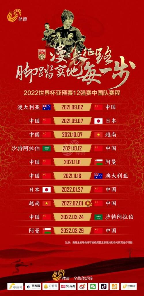 中国队赛程图